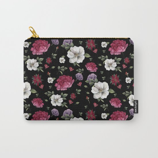 Floral Pattern Carry-All Pouch