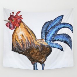 A Cock-A-Doodle-Doo Wall Tapestry