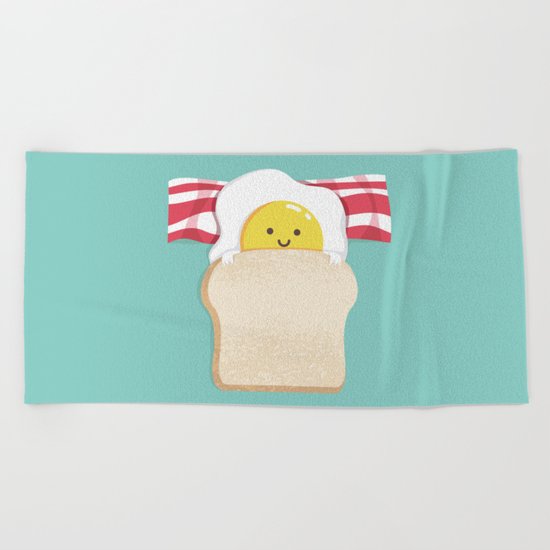 Morning Breakfast Beach Towel
