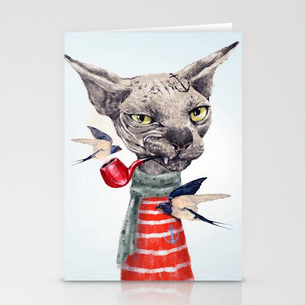 Sphynx cat Stationery Cards