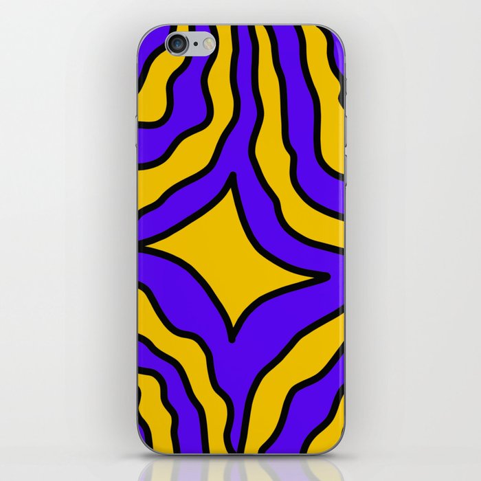 Purple and Yellow Abstract Design🟣🟡  iPhone Skin