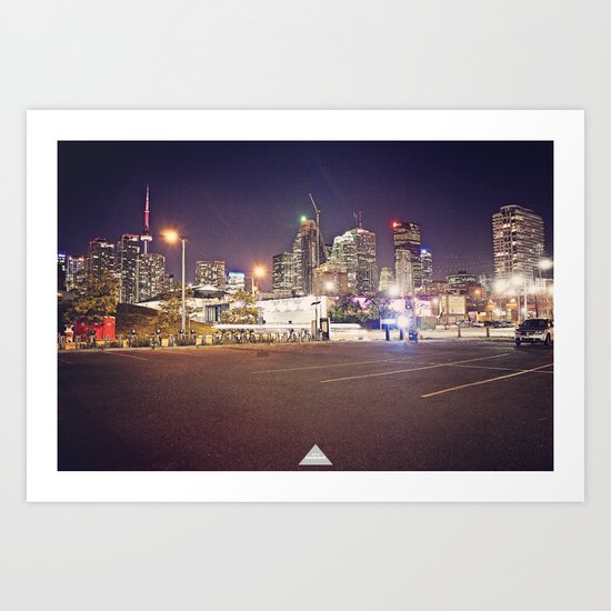 Toronto Night Lights Art Print
