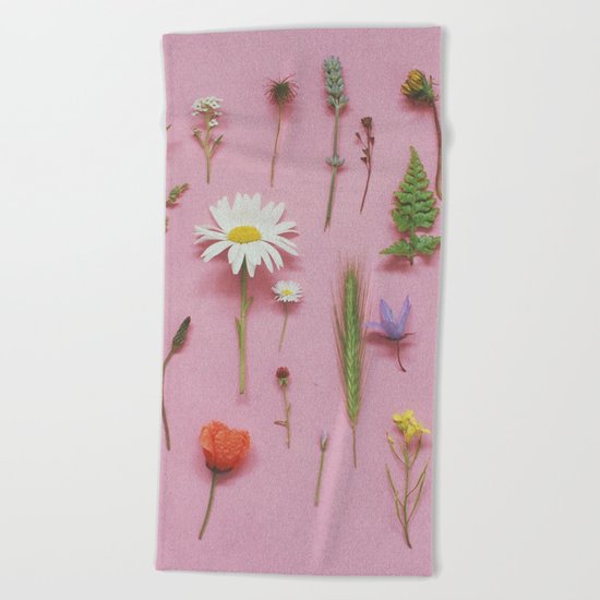Wild Flowers Beach Towel