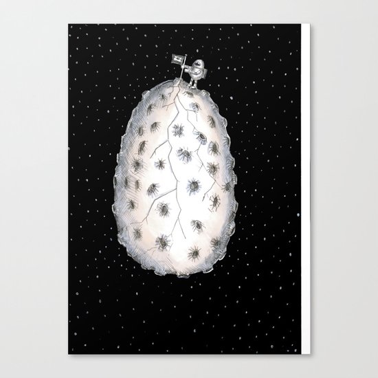claiming eggy moon Canvas Print