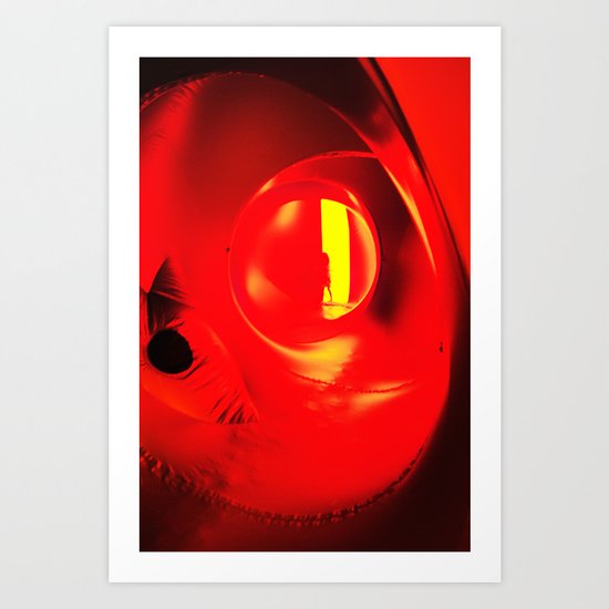 Red Tunnel Art Print