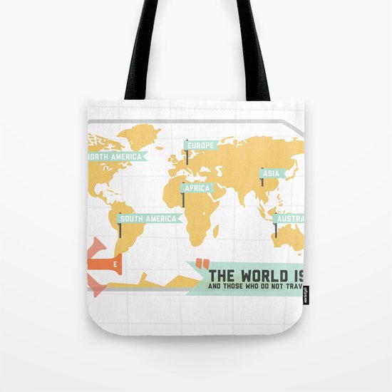 The World is a Book Tote Bag