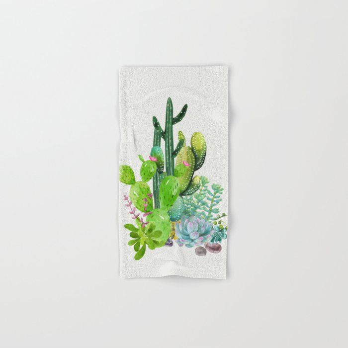 Cactus Garden II Hand & Bath Towel