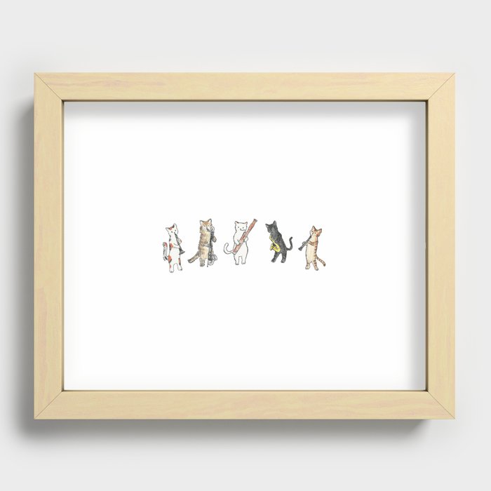 Reed Meowtet Recessed Framed Print