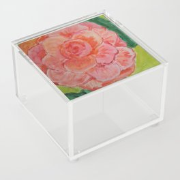 Pink Camellia Acrylic Box