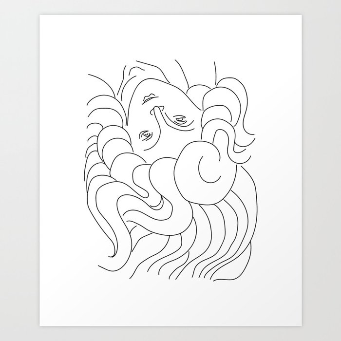 Matisse - Hair Art Print