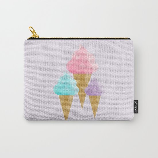 Geometric Ice Cream Carry-All Pouch