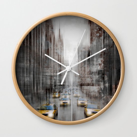 City-Art NYC 5th Avenue Traffic Wall Clock