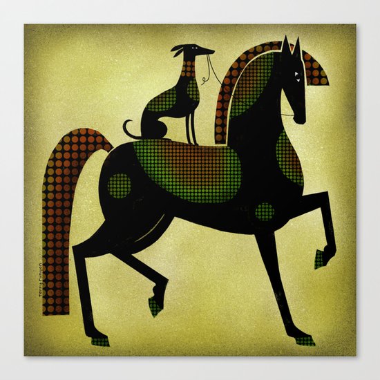 DOG REIGN Canvas Print