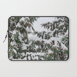 Snowy Fir Trees Laptop Sleeve