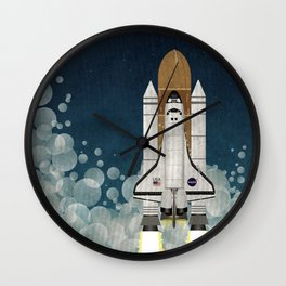 Space Shuttle NASA Launch Wall Clock | Nasa, Sci-Fi, Space, Spacerace, Spaceshuttle, Graphicdesign, Rocket, Moon, Political, Vector 