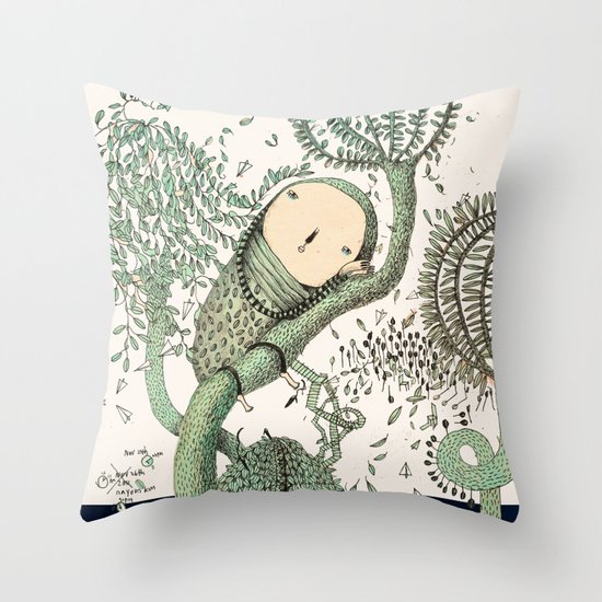 My Green Memory Throw Pillow