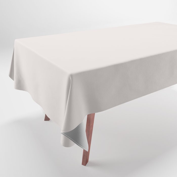 Dusty Off White Solid Color PPG Milk And Cookies PPG1046-1 - All One Single Shade Hue Colour Tablecloth