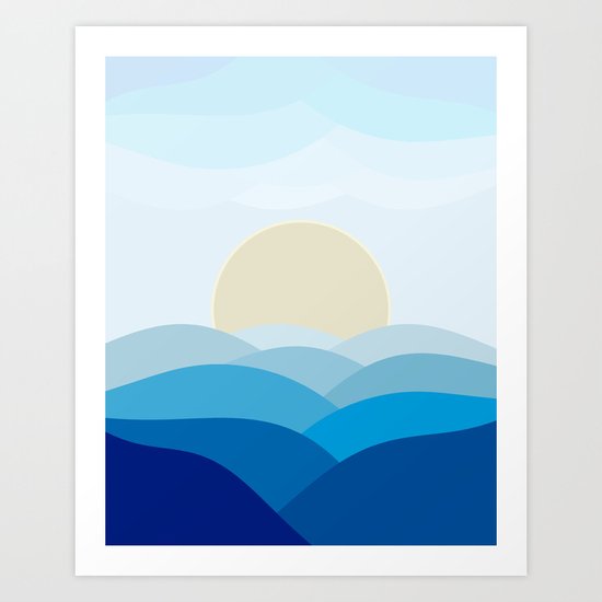 Waves Art Print