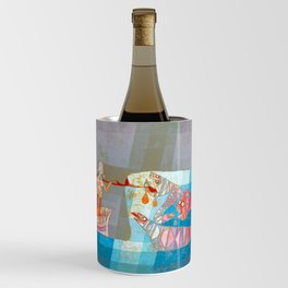 Remix The Seafarers Painting by Paul Klee Bauhaus Abstract Art Wine Chiller
