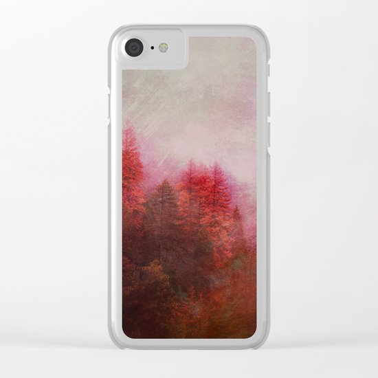 Dreamy Autumn Forest Clear iPhone Case
