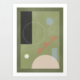 Abstract Geometric 8 Art Print