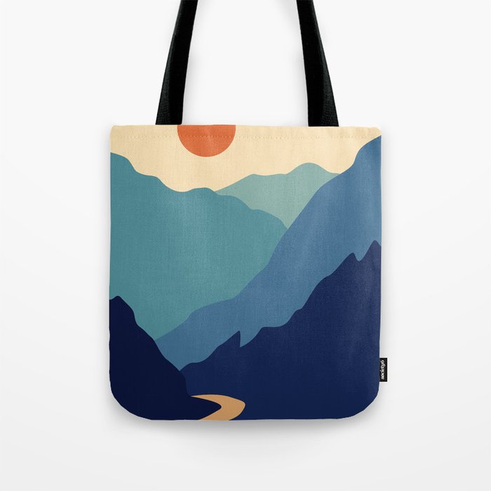 Mountains & River II Tote Bag