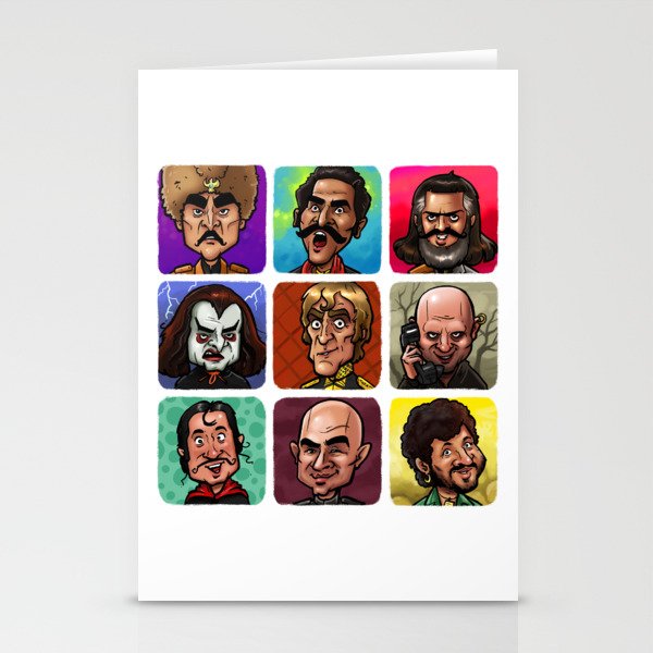 Villains of Bollywood Stationery Cards