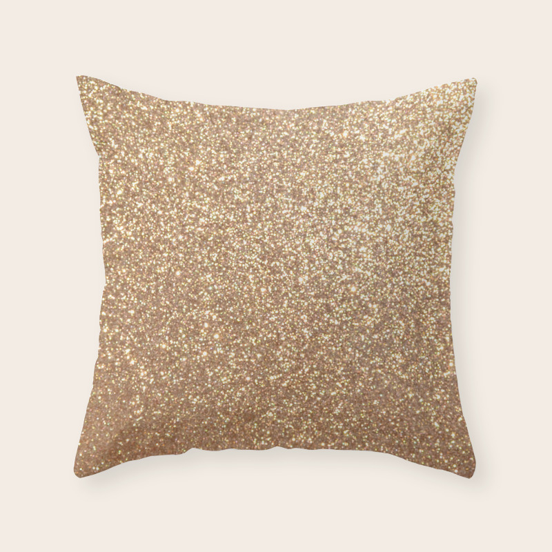 gold glitter throw pillows