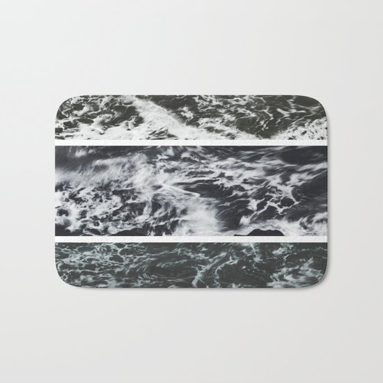 Saltwater Trytych Var II - blacks Bath Mat