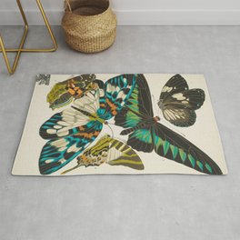 Butterfly Print by E.A. Seguy, 1925 #1 Rug