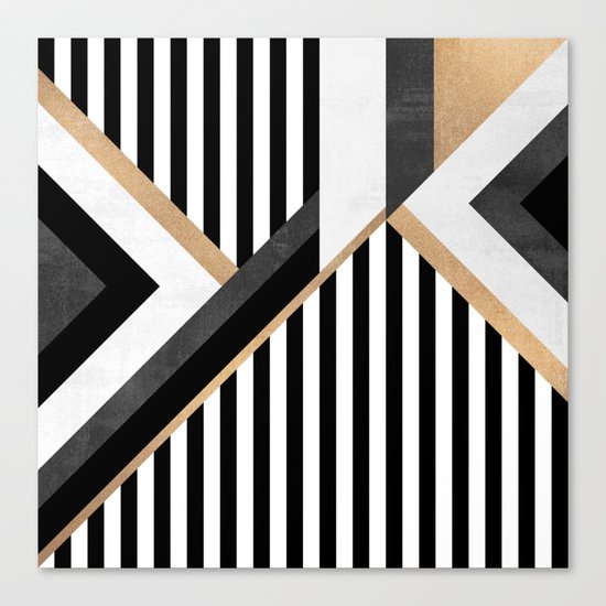 Stripe Combination Canvas Print