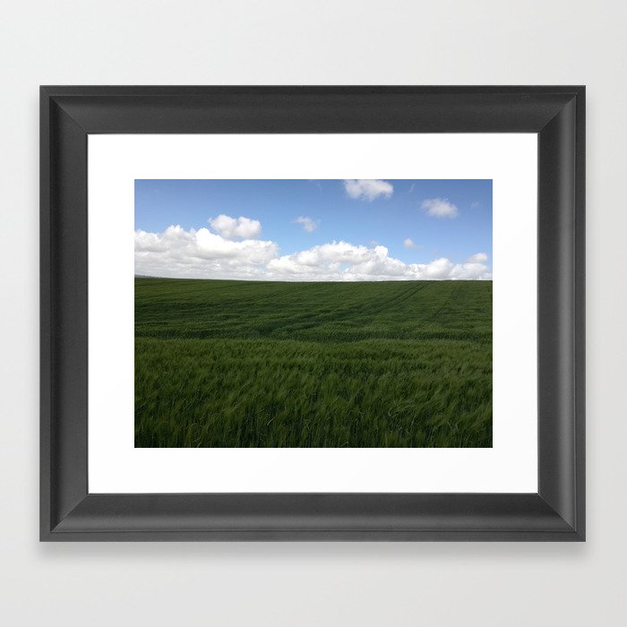 The Green Field Framed Art Print