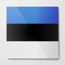 Flag of Estonia Metal Print | Emblem, Estonia, Worn, Sign, Vector, Motif, Graphic, Illustration, Artwork, Icon 