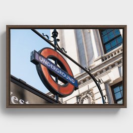 Westminister Underground | London UK travel photography | Art print Framed Canvas
