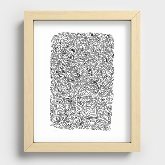 abstract pattern Recessed Framed Print
