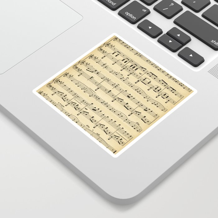 Antique Sheet Music Sticker