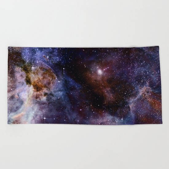 Space Nebula Beach Towel