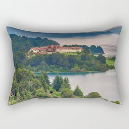 Argentina Photography - Beautiful Hotel Surrounded By Majestic Landscape Rectangular Pillow