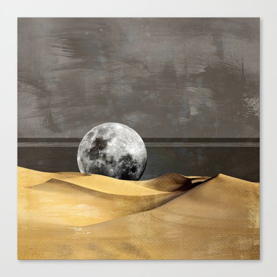 MOON DESERT Canvas Print