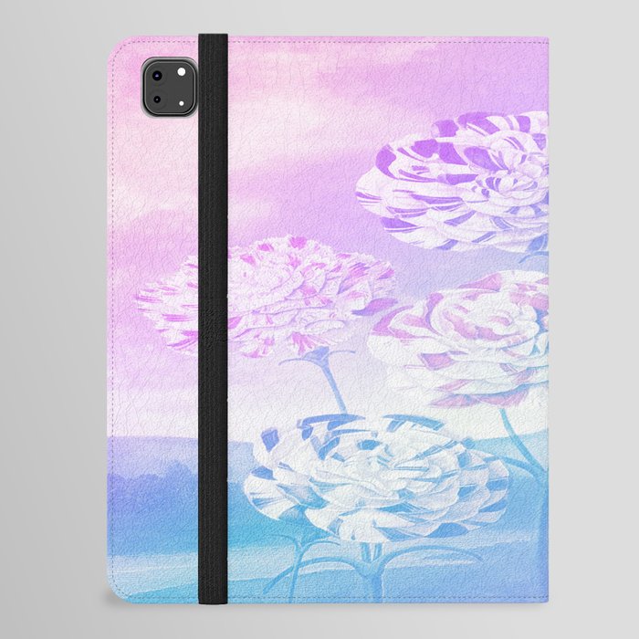 Temple of Flora : Colorful Pastel A Group of Carnations  iPad Folio Case