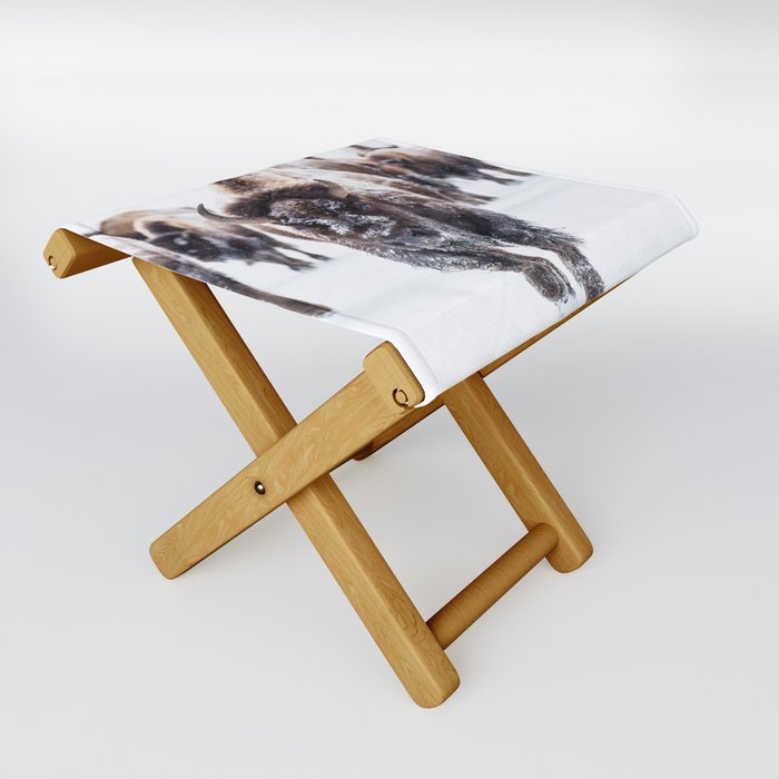 Winter Buffalo Folding Stool