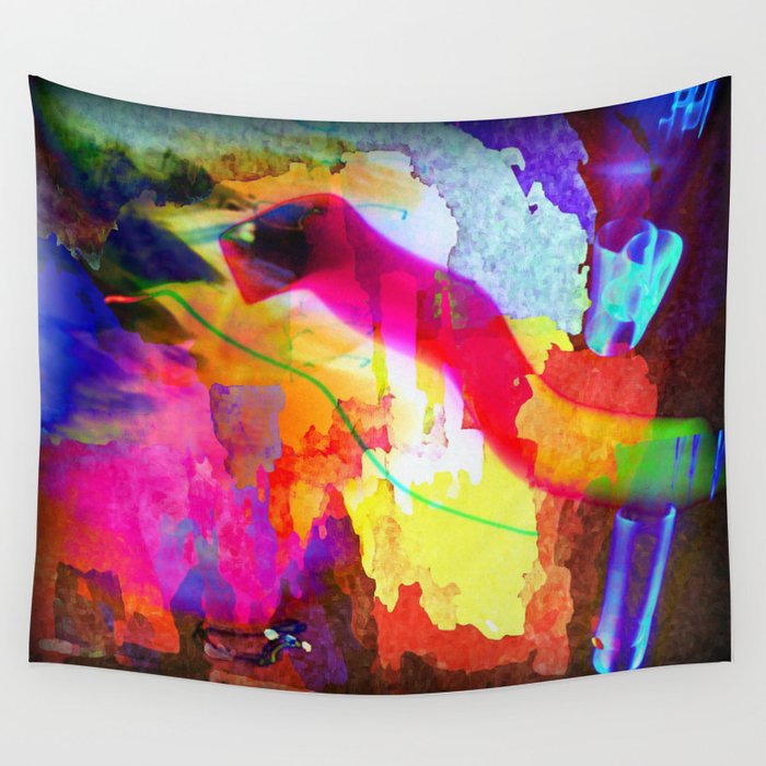 Neon Magic Wall Tapestry