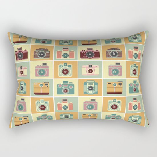 Vintage camera Rectangular Pillow