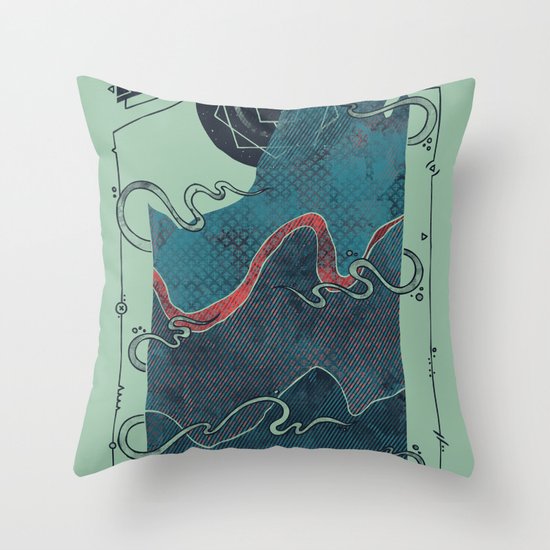 Northern Nightsky Throw Pillow