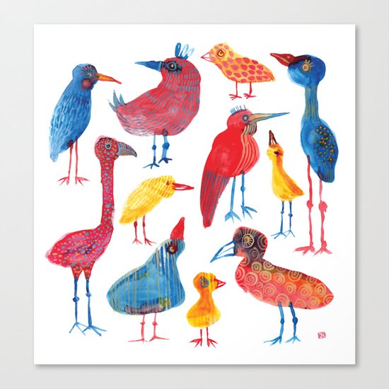Birdies Canvas Print