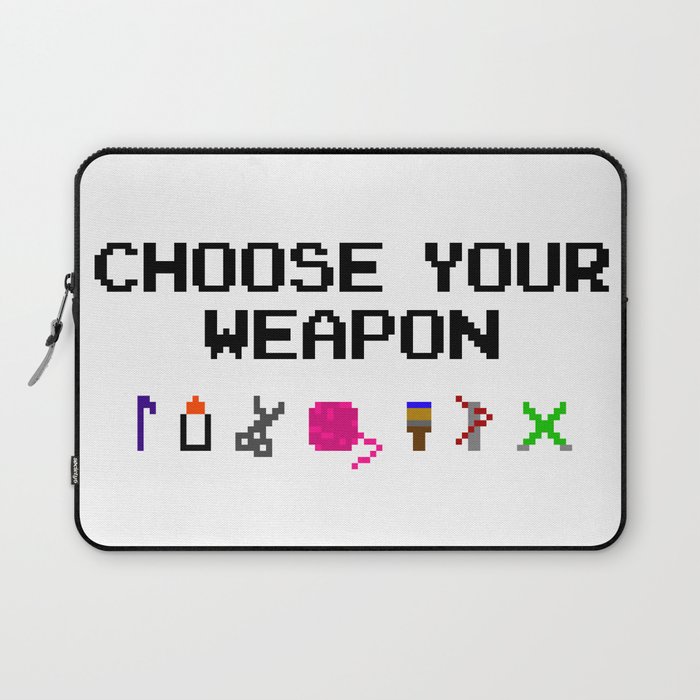 Choose Your Craft (White) Laptop Sleeve