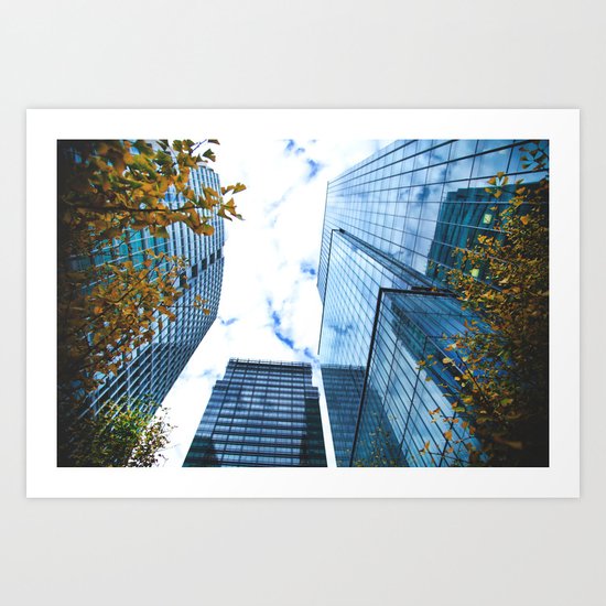 Between The Trees and Beyond Art Print