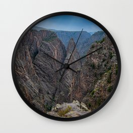 Storm Brewing at Cross Fissures View  at Black Canyon of the Gunnison Wall Clock