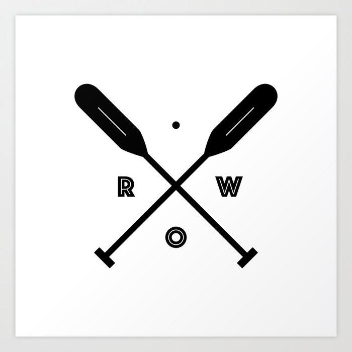rowing oars crossed