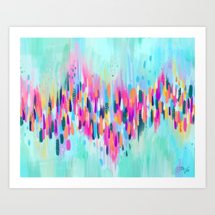 EttaVee Brushstroke no. 156 Art Print by EttaVee | Society6